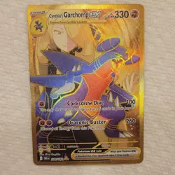 Pokemon Cynthia's Garchomp EX 241/182 Destined Rivals Hyper Rare Holo 330 HP - Image 1