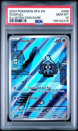 Pokemon Duskull Shrouded Fable Illustration Rare 068/064 PSA 10 Gem Mint - Image 1