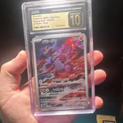 Pokemon Groudon 069/062 Sv3a Raging Surf Art Rare Holo Japanese Pristine CGC 10 - Image 1