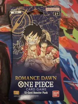 One Piece OP-01 Romance Dawn Sleeved Booster Pack (ENGLISH) – SEALED - Image 1