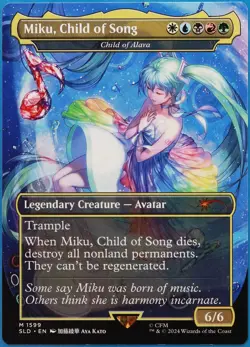 Miku, Child of Song | Child of Alara (Secret Lair Promo) NM MTG CARD (512188) - Image 1