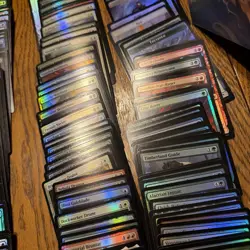 MTG 550 Count ALL FOIL Commons Uncommons Bulk Lot With Card Box & Spindown Dice - Image 4
