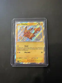 Pokemon TCG Paldean Fates Pikachu Card 131/091 Shiny Rare, Near Mint Condition - Image 3