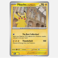 Pokemon TCG: Pikachu at the Museum x Natural History Museum Jumbo Promo Card ⚡ - Image 1