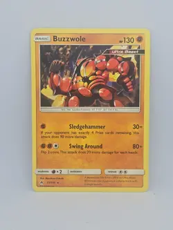 Pokemon TCG Forbidden Light - Buzzwole 77/131 - English Common Card NM - Image 1