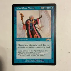 Wizards of the Coast Magic: The Gathering Mind Over Matter Blue Rare Exodus - Image 1