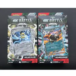 Pokemon ex Battle Deck Melmetal ex & Houndoom ex 2 Sealed Decks 60 Cards - Image 1