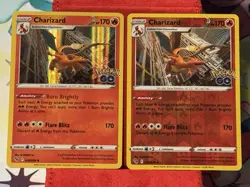 Pokemon Go Reverse Holo & Holo Charizard Evolution Set - Image 4