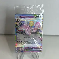 Pokemon TCG Espeon ex Prizmatic Evolutions Stamped 034/131 Surprise Box Promo - Image 1