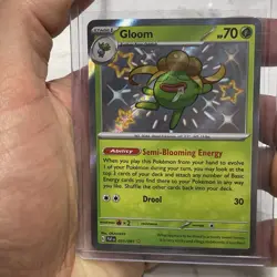 Pokemon Gloom 093/091 Paldean Fates Baby Shiny Rare Holo Card Pokemon TCG NM/MT - Image 1