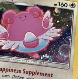 Blissey Pokemon 153/214 HD Swirl 🌀! - Lost Thunder Blister - Cosmo Ver Holo - Image 1