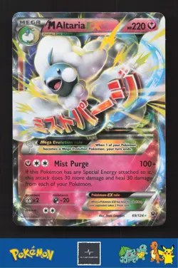 2016 Pokemon XY Fates Collide 69/124 M Altaria EX - Image 1