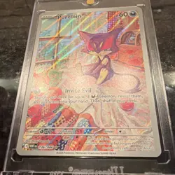Pokemon TCG Purrloin Sv: White Flare 136/086 Illustration Rare Holo Basic - Image 2