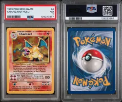 1999 Pokemon TCG Charizard 4/102 Base Set Holo Rare PSA 7 - Image 2