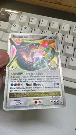 Pokemon TCG Rayquaza C Lv.X 146/147 Holo - Supreme Victors - LP/NM - Image 1