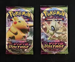 Pokemon TCG Vivid Voltage Booster Packs x 2 Packs SWSH04: Vivid Voltage NEW - Image 1