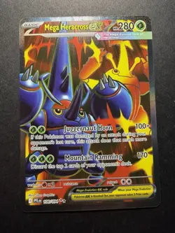 Mega Heracross Ex 108/094 Phantasmal Flames, Pokemon, PFL EN - Image 1