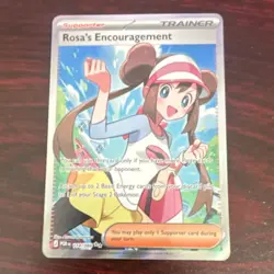 Pokemon TCG Rosa's Encouragement 114/88 Rare Full Art Holo - Image 1