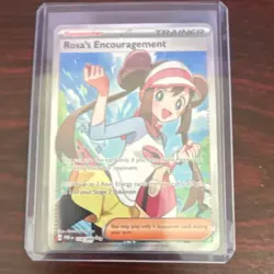 Pokemon TCG Rosa's Encouragement 114/88 Rare Full Art Holo - Image 3
