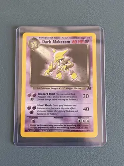 Dark Alakazam 1/82 Holo Rare Team Rocket Pokemon Card 1999 WOTC LP+ - Image 1