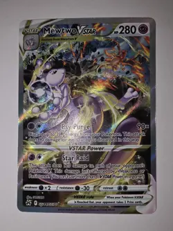 Pokemon Mewtwo VSTAR Rare Holo GG44/GG70 Psychic VSTAR Power 280HP Card 2023 - Image 2