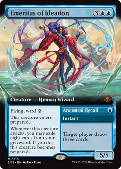 Emeritus of Ideation // Ancestral Recall (FOIL) x1 - MTG SOS #315 - Image 1