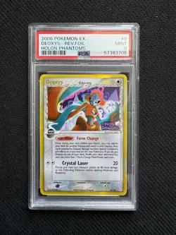 2006 POKEMON EX DEOXYS - REV.FOIL HOLON PHANTOMS STAMPED PSA 9 ENG - Image 1