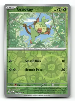Grookey 014/167 - Twilight Masquerade Reverse Holo - Pokemon Card NM/M - Image 1