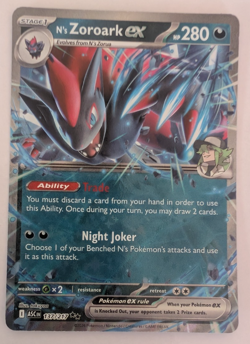 Pokemon N's Zoroark ex - 137/217 - Ultra Rare - Ascended Heroes (ASCen) - LP - Image 1