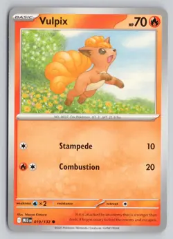 VULPIX 019/132 COMMON MEGA EVOLUTION POKEMON NM - Image 1