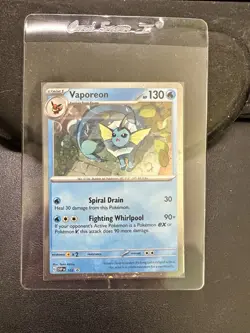 Vaporeon SVP 168 Scarlet & Violet Black Star Promo Holo Pokemon Card NM - Image 1