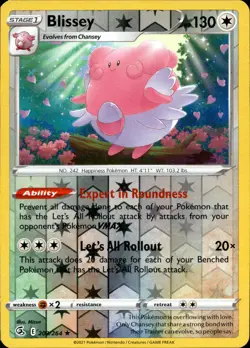 Blissey 203/264 Reverse Holo | Fusion Strike | Pokemon Card - Image 1