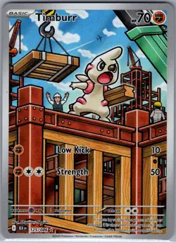 Timburr 125/086 SV: Black Bolt - Pokemon Card - NM - Image 1