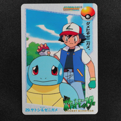 Pokemon Card Ash & Squirtle 29 Bandai Carddass Anime Collection Japanese F6029 - Image 2