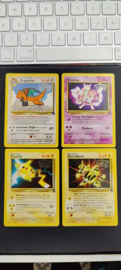 Pokemon TCG 1999 Pokemon First Movie Set x4 Vintage WB Black Star Promo Cards - Image 1