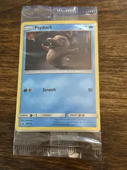 Psyduck Pokemon Trading Card Detective Pikachu RARE Sealed Movie Promo GameStop - Image 1