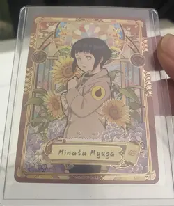 TGR Naruto CCG Foil Card Lot 2 English Foil Cards Minata Hyuga & Naruto Uzumaki - Image 2