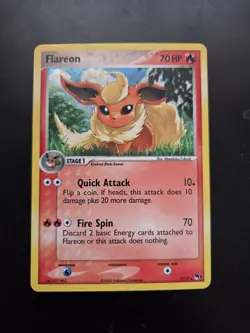 Pokemon Flareon POP Series 3 Holo Rare Card 002/017 70 HP 2006 - Image 1