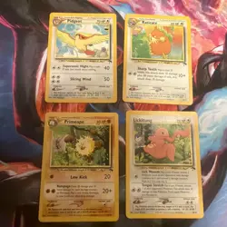 Pokemon Southern Islands Card Lot Pigeot Lickitung Raticate Primeape MP/LP - Image 1