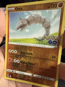 Pokemon TCG Onix 036/078 - Pokemon GO - Common Reverse Holo NM + Card Saver - Image 2