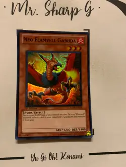 NEO FLAMEVELL GARUDA - 1st EDITION HA04-EN034 ENGLISH Yu-Gi-Oh! CARD SUPER RARE - Image 3