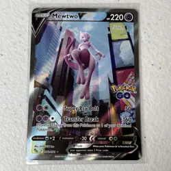 Mewtwo V 72/78 Pokemon GO Full Art -Alt Art Ultra Rare Pokemon Card - Image 2