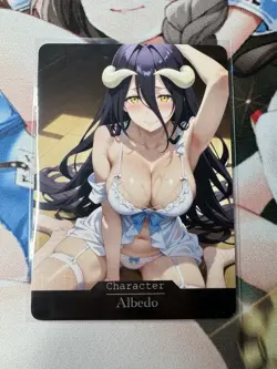 Overlord Albedo Goddess Story Waifu Anime Custom Card - Image 1