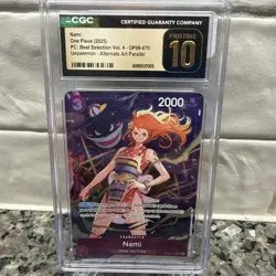 Nami OP09-070 Best Selection Vol.4 Uncommon Alt Art Parallel CGC 10 - Image 1