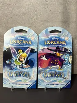 2 Packs - Disney Lorcana Winterspell Sleeved Booster Pack Factory Sealed - Image 1