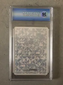 PETER PAN WEISS SCHWARZ SC SLABCAVE GRADED CARD 9 MINT RARE DISNEY 100 HOLO - Image 2