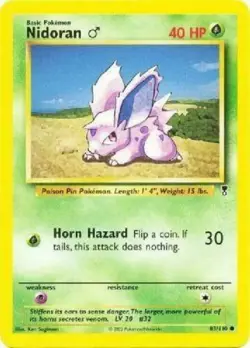 Nidoran 83/110 Legendary Collection Pokemon Card - NM - Image 1