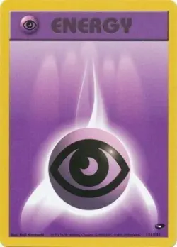 Psychic Energy 131/132 Gym Challenge Unlimited Vintage 2000 Pokemon Card - NM - Image 1