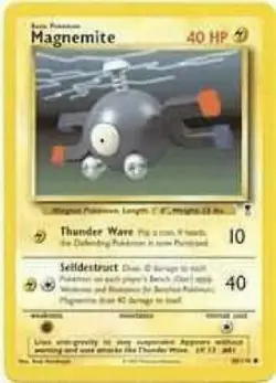 Magnemite 80/110 Legendary Collection Pokemon Card - NM - Image 1