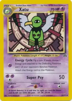 Xatu 52/75 Neo Discovery Pokemon Card - NM - Image 1